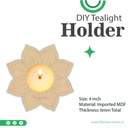 Pre-Mark Flower Tea Light Holder